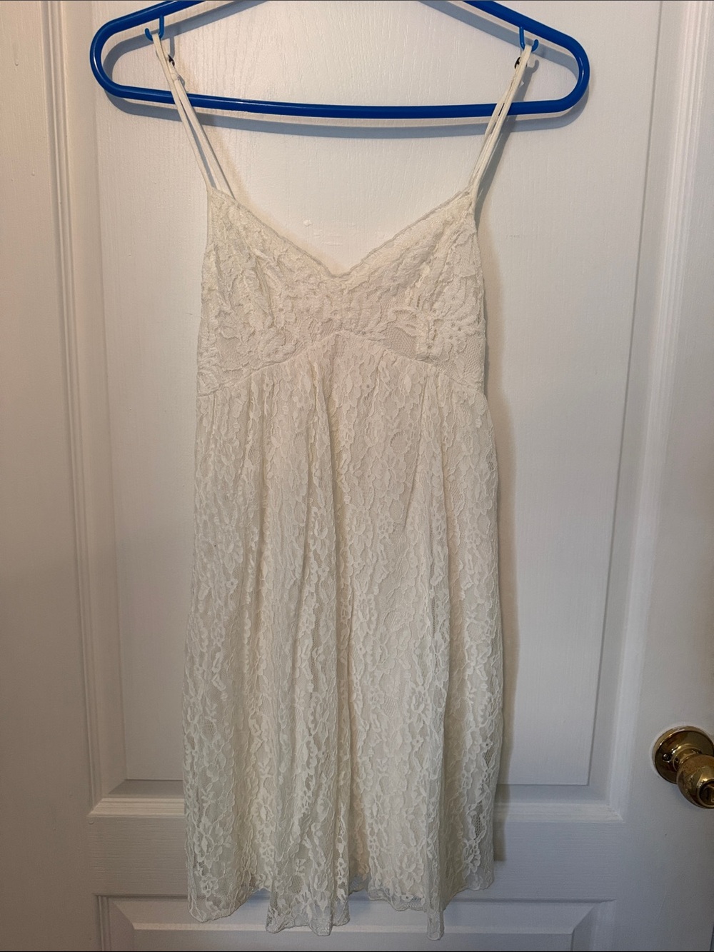 Abercrombie & Fitch Ivory Lace Mini Dress